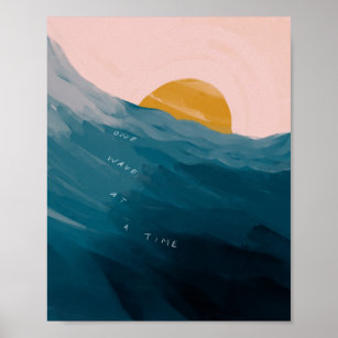 Poster "Une vague à la fois."
