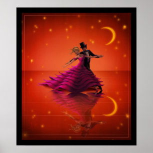 Poster Une valse rouge