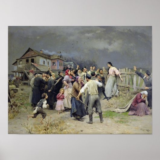 Poster Une victime du fanatisme, 1899 (Devant)