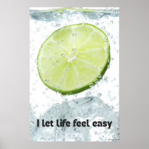 Poster Une vie facile : Rafraîchissant Lime et éclaboussu