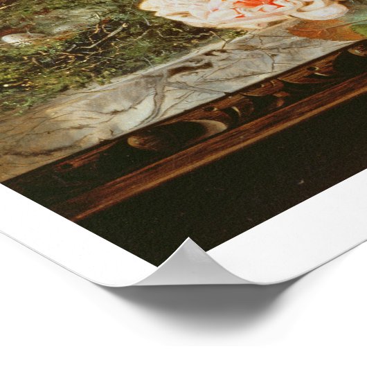 Poster Une vie morte avec l'oiseau qui s'agite dans un dô (Coin)