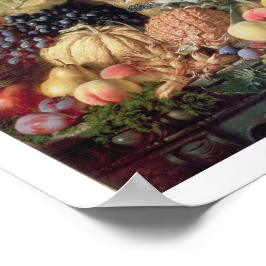 Poster Une vie morte d'oiseaux de jeu et de nombreux frui (Coin)