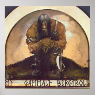 Poster Une vieille montagne Troll