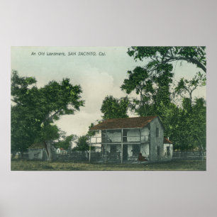 Poster Une vieille scène de point de repère