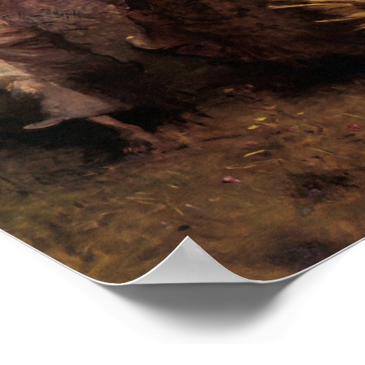 Poster Une vierge par Abbott Handerson Thayer (Coin)