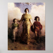 Poster Une vierge par Abbott Handerson Thayer (Devant)