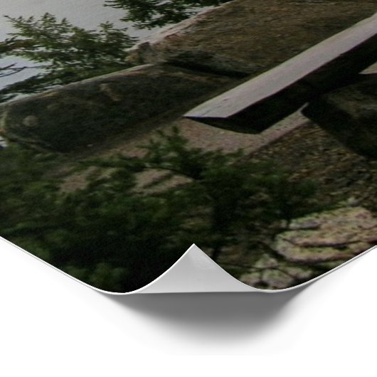 Poster Une vue avec banc (Coin)