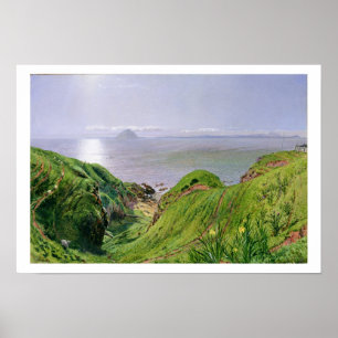 Poster Une vue d'Ailsa Craig et l'île d'Arran, 1860