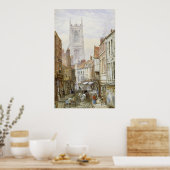 Poster Une vue de l'Irongate, Derby (Cuisine)