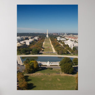 Poster Une vue de paysage de Washington DC