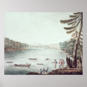 Poster Une vue de Ticonderoga d'un point