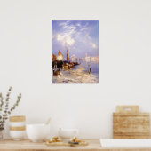 Poster Une vue de Venise par Thomas Moran (Cuisine)