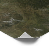 Poster Une vue dégagée sur le sud des États-Unis (Coin)