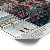 Poster Une vue des feux d'artifice et des illuminations (Coin)