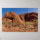 Poster Une vue différente et unique d'Ayers Rock Uluru (Devant)