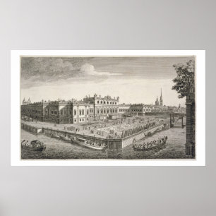 Poster Une vue du nord-ouest du palais d'été de son Imp