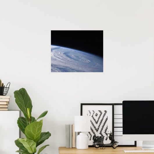 Poster Une vue haute oblique (Bureau à domicile)