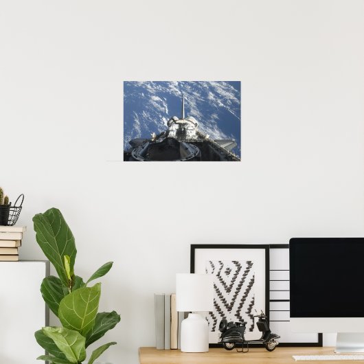 Poster Une vue partielle de Space Shuttle Atlantis (Bureau à domicile)