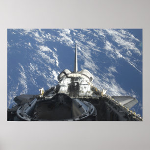 Poster Une vue partielle de Space Shuttle Atlantis