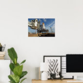 Poster Une vue Space Shuttle Atlantis sur Launch Pad 39A (Bureau à domicile)