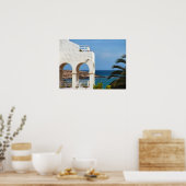 Poster Une vue sur l'océan Affiche, texture de peinture (Cuisine)
