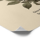 Poster Unfailing love, Christian floral wall art (Coin)