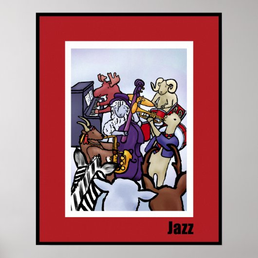Poster Ungulate Jazz Band (Devant)