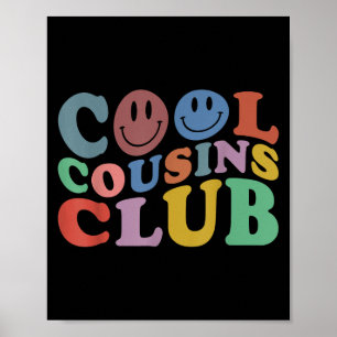 Poster Uni Cool Cousins Club, Funny Cousin Crew Kids Boys