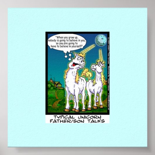 Poster Unicorn Bonding Funny Canvas Print (Devant)