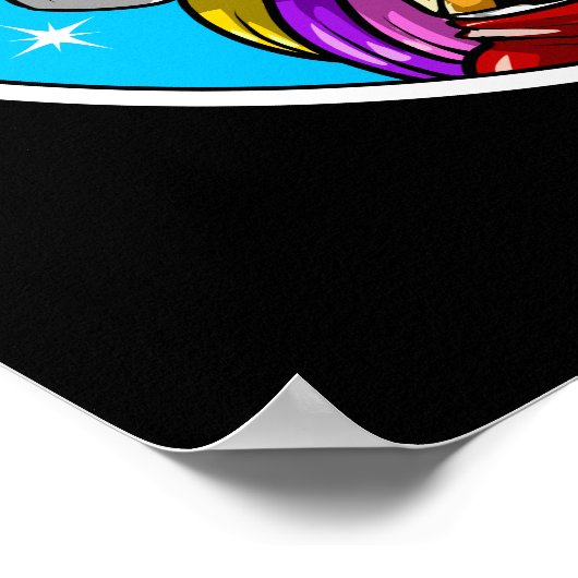 Poster Unicorn Boxer Player (Coin)