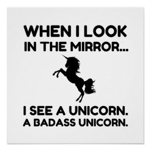 POSTER UNICORN DE BADASS