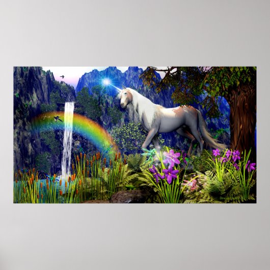 Poster Unicorn Dream Par Dreamflame 5D (Devant)