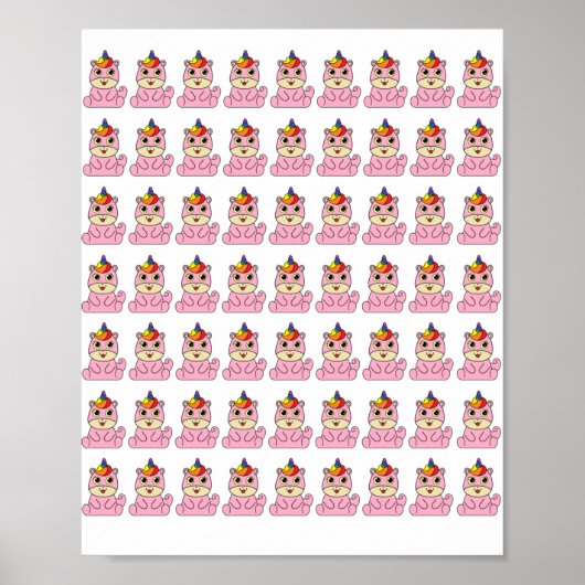Poster Unicorn Est Un Design Sympa (Devant)