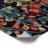 Poster UNICORN ET CERFS, FLEURS, ANIMAUX FORESTIERS Flora (Coin)