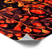 Poster UNICORN ET CERFS, FLEURS, ANIMAUX FORESTIERS Flora (Coin)