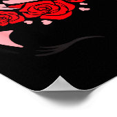 Poster Unicorn Face Eyelashes Smile Flowers St. Valentine (Coin)