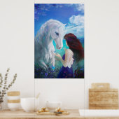 Poster Unicorn Fairy Tale Imaginaire Art (Cuisine)
