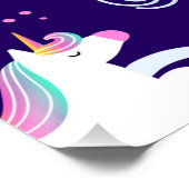 Poster Unicorn Fan Club motif Cute (Coin)