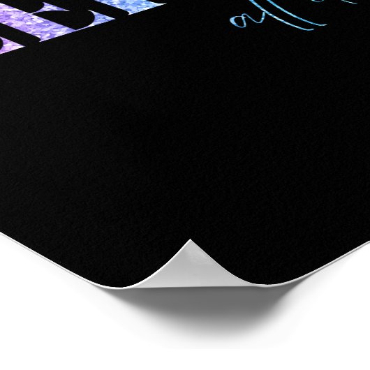 Poster Unicorn Glitter Sleigh All Day Christmas (Coin)