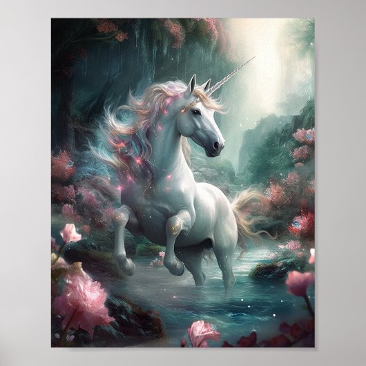Poster Unicorn Imaginaire Art (Devant)
