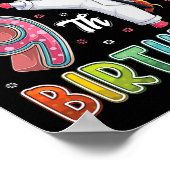 Poster Unicorn Karate 9e anniversaire Neuf 9 ans Taekw (Coin)