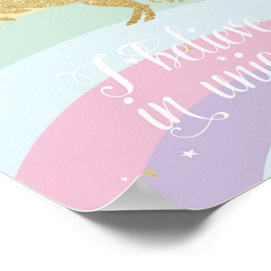 POSTER UNICORN MAGIQUE (Coin)