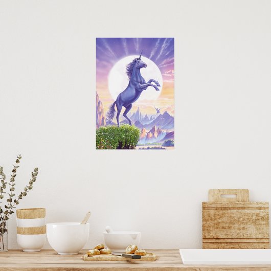 Poster Unicorn Moon (Cuisine)