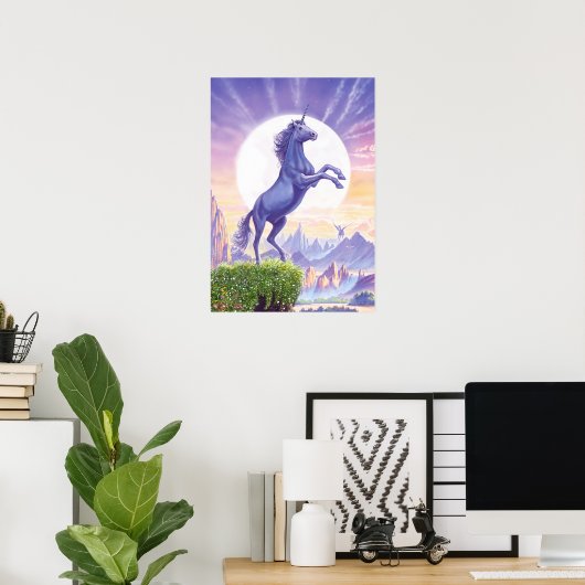 Poster Unicorn Moon (Bureau à domicile)