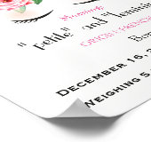 Poster Unicorn Nom signifiant garderie (Coin)