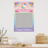 Poster Unicorn Party Frame Prop pour Photo Booth (Cuisine)