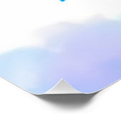 Poster Unicorn Rainbow 1st Birthday Party Welcome Sign (Coin)