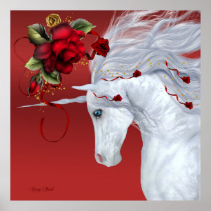 Poster Unicorn Rose