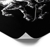 Poster Unicorn Skateboard Mythical Creature Savage Meme F (Coin)