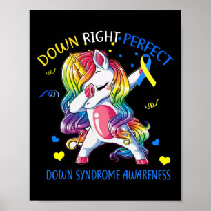 Poster Unicorn vers le bas droit Perfect vers le bas Sens